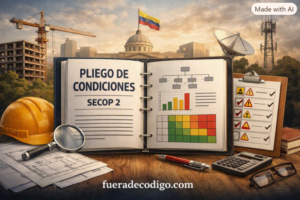 Pliego de condiciones en SECOP 2