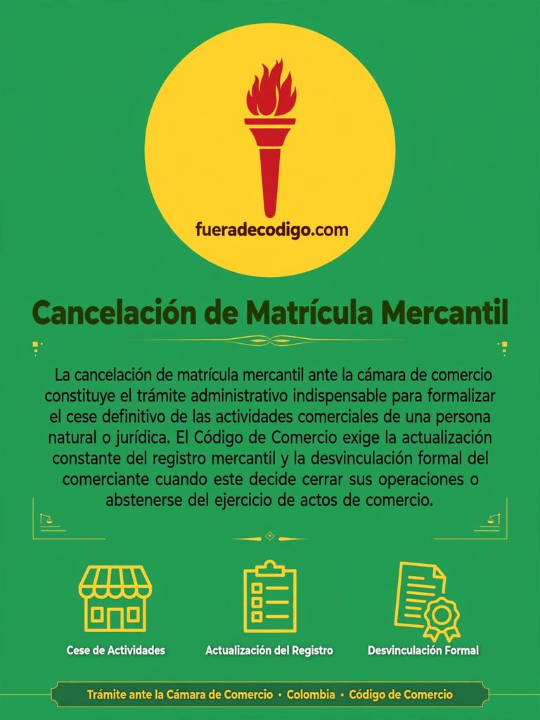 Cancelación de Matrícula Mercantil